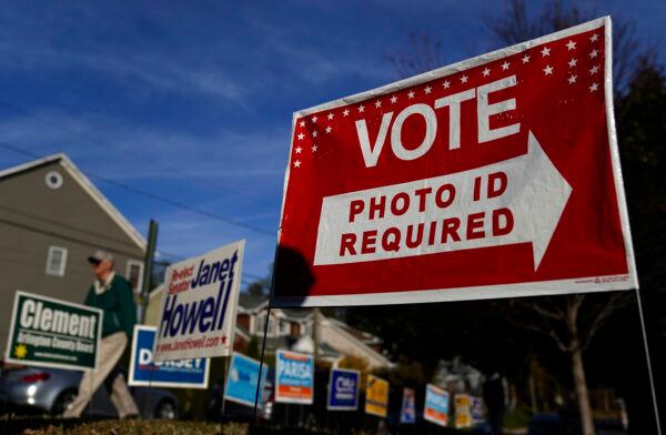 Virginia voters head to the polls at Nottingham Elementary School Nov. 5, 2019 in Arlington, Va. (Win McNamee/Getty Images)