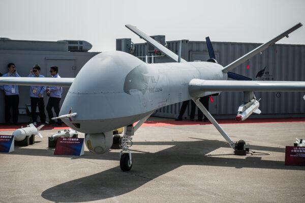 The "Yi Long" drone by China Aviation Industry Corporation (AVIC) is displayed during the 9th China International Aviation and Aerospace Exhibition in Zhuhai, China, on Nov. 13, 2012. (Phillippe Lopeza/AFP via Getty Images)