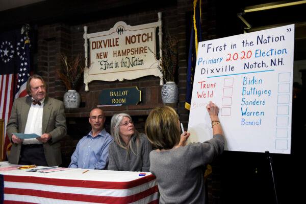 Even Dixville Notch, N.H., traditionally the home of the nation's first primary and presidential election votes each cycle, has sustained voter fraud. Here local officials conduct the town's 2020 presidential primary. (Paul Hayes/The Caledonian-Record)