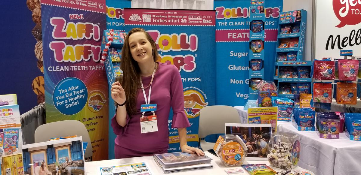 Morse at the Sweets & Snack Expo in Chicago in May 2018. (Courtesy of Zolli Candy)