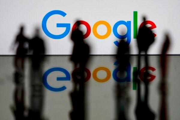 The Google logo is seen in Brussels, Belgium, on Feb. 14, 2020. (Kenzo Tribouillard/AFP via Getty Images)