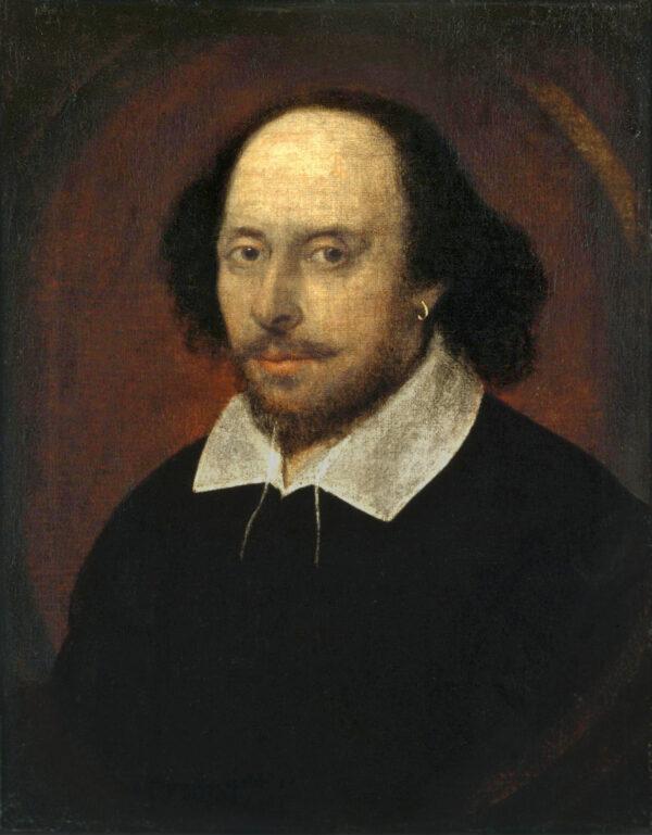 The Chandos portrait of William Shakespeare, considered the only reliable image of the famous author, by John Taylor. It is called the Chandos portrait due to the name of a previous owner. (Public Domain)