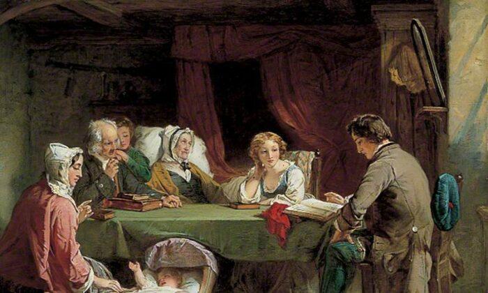 Traditionally the Sabbath allowed a periodic time to stop all busyness. “Sabbath Eve,” 19th century, by Alexander Johnston. Bequeathed by C. Roberts, 1965; Leeds Art Gallery, Leeds Museums and Galleries, UK. (US-PD)