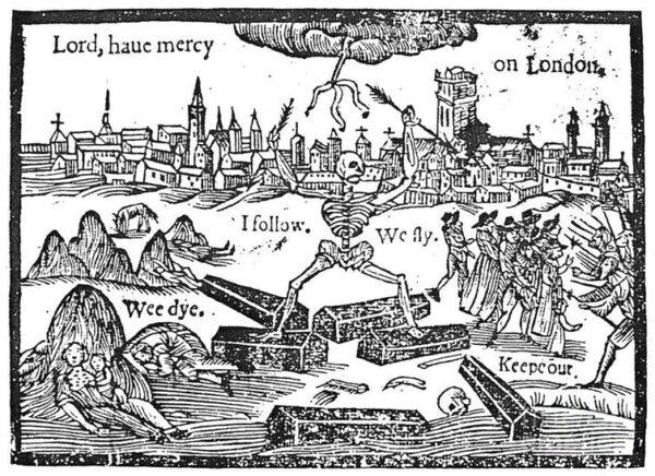 A 17th-century illustration of London during one of its plague years. (Public Domain)