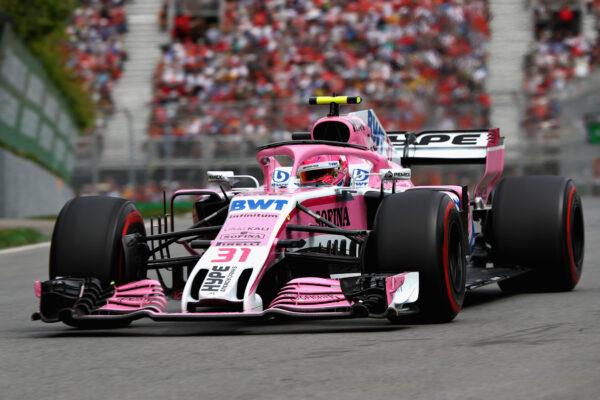 Esteban Ocon of France driving the (31) Sahara Force India F1 Team VJM11 Mercedes on track during the Canadian Formula One Grand Prix at Circuit Gilles Villeneuve in Montreal, Canada, on June 10, 2018. (Mark Thompson/Getty Images)