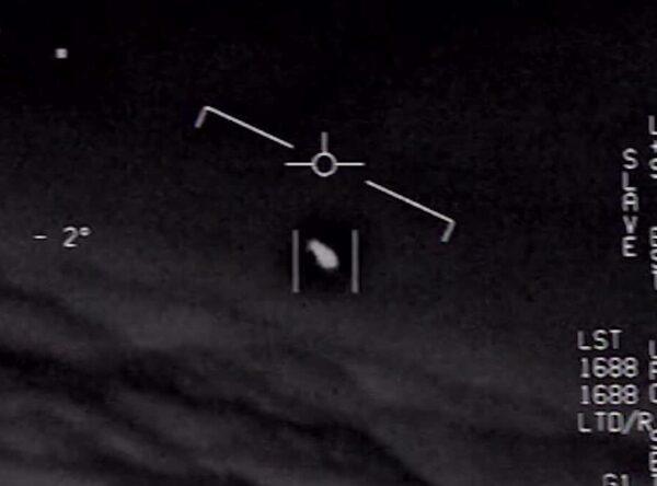 The Pentagon has officially released three short videos showing "unidentified aerial phenomena" that had previously been released by a private company. (Courtesy of Department of Defense)