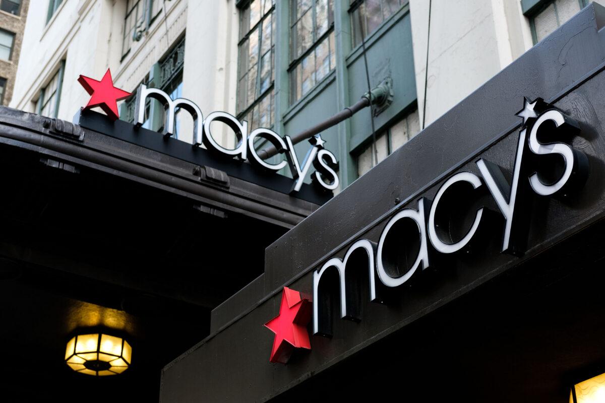 A view of Macy's flagship store in the Herald Square neighborhood of New York City, on May 12, 2017. (Drew Angerer/Getty Images)