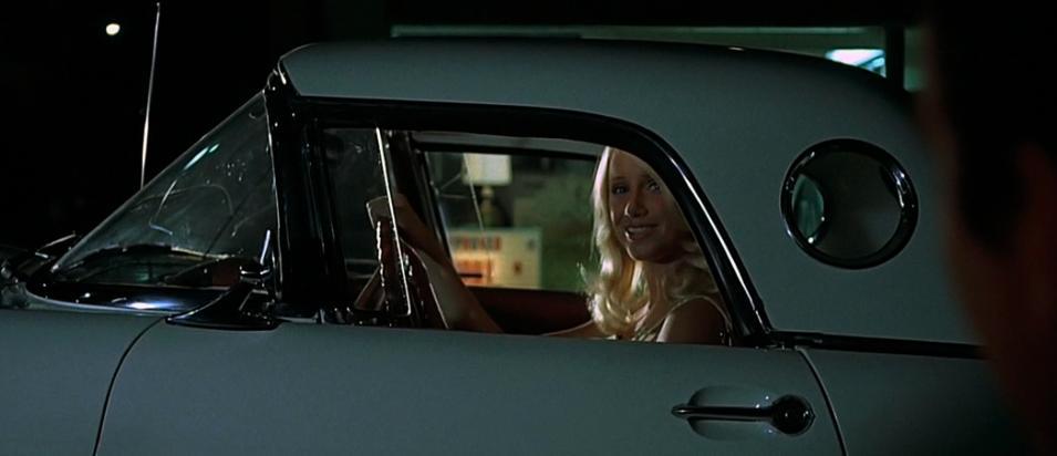 Suzanne Somers as the blonde in the white T-bird in "American Graffiti." (Universal Pictures)