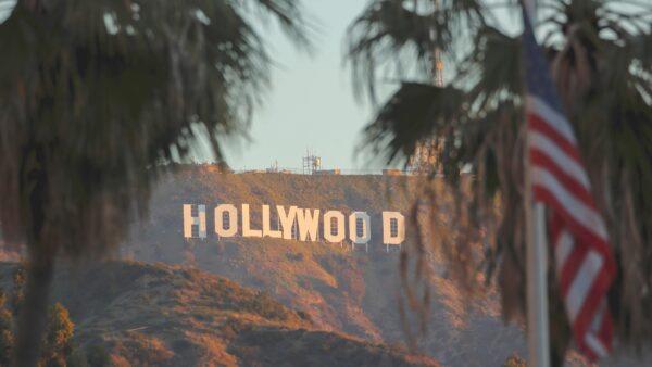 Morning sunrise on the Hollywood sign in Los Angeles, Calif., on Feb. 6, 2020. (Mike Blake/Reuters)