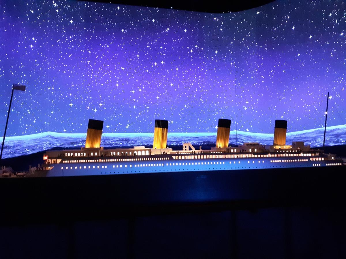 The world's largest replica of the Titanic built from LEGO. (Courtesy ofBjarney Ludviksdottir)