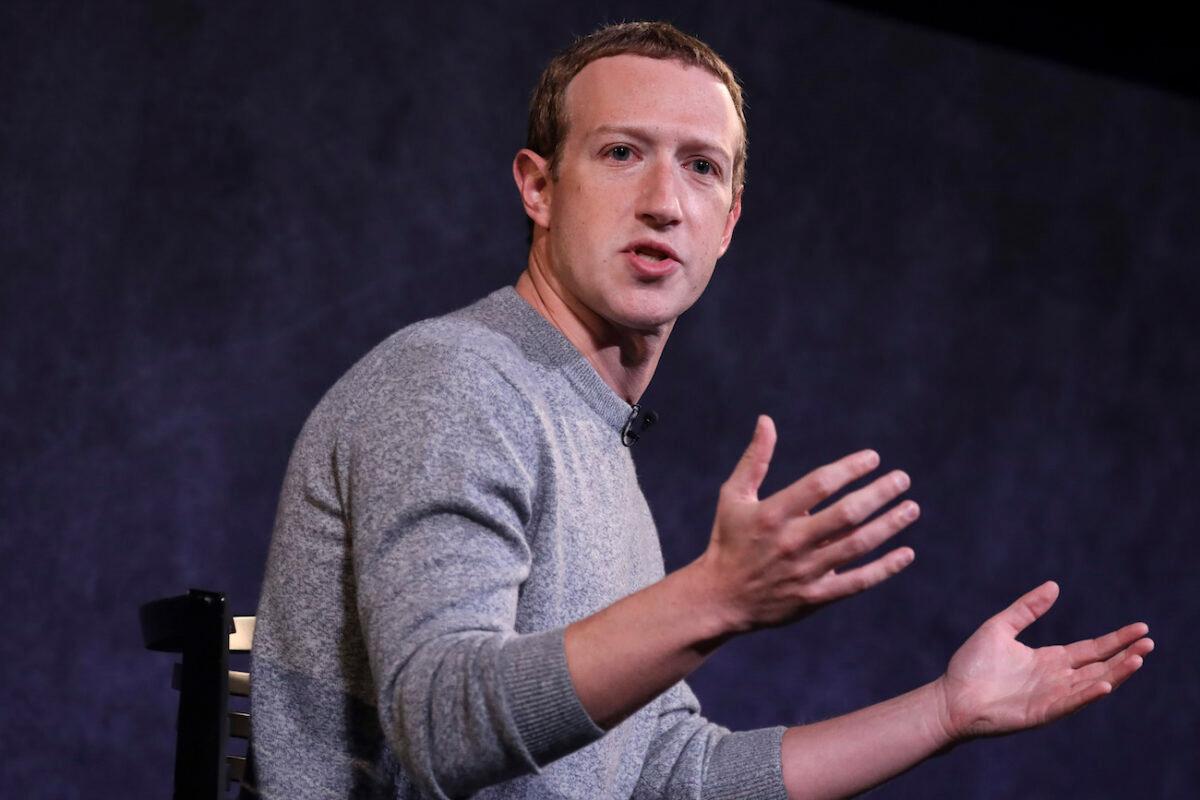 Facebook CEO Mark Zuckerberg at the Paley Center for Media in New York City, on Oct. 25, 2019. (Drew Angerer/Getty Images)