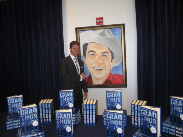 Thor calls himself a “Reagan optimist.” At a book signing event at the Reagan Library in Simi Valley Calif. (Courtesy of Brad Thor)