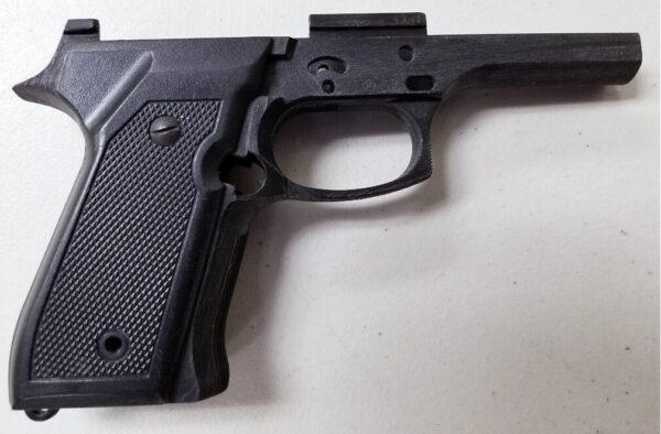A 3D-printed pistol found in an Alberta man's home. (ALERT handout)