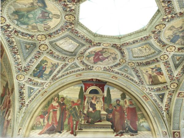 Rotunda ceiling paintings. (The Morgan Library & Museum)
