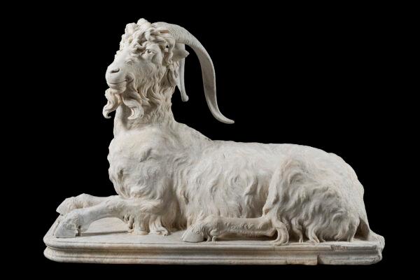 Statue of a billy goat at rest. Torlonia Collection. (Lorenzo De Masi/Torlonia Foundation)