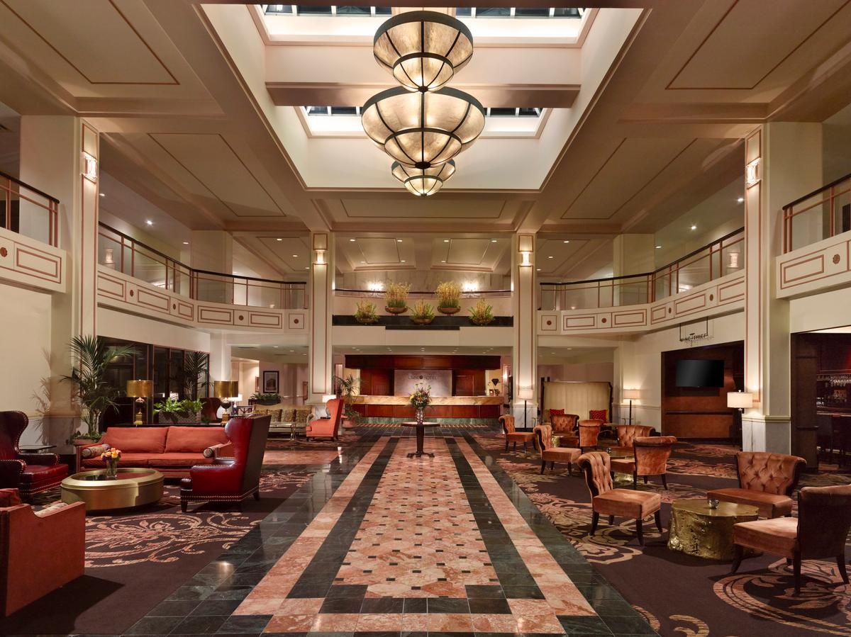 The lobby at the Omni Severin in Indianapolis. (Courtesy of Omni)