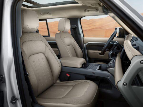 Fine leather seats. (Courtesy of Land Rover)