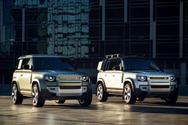 Two-door 90 and four-door 110 body styles. (Courtesy of Land Rover)