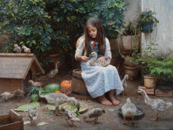 "Milena's Friends" by Clodoaldo Martins won the Humanity & Culture Award at the 2019 NTD International Figure Painting Competition. (Clodoaldo Martins)
