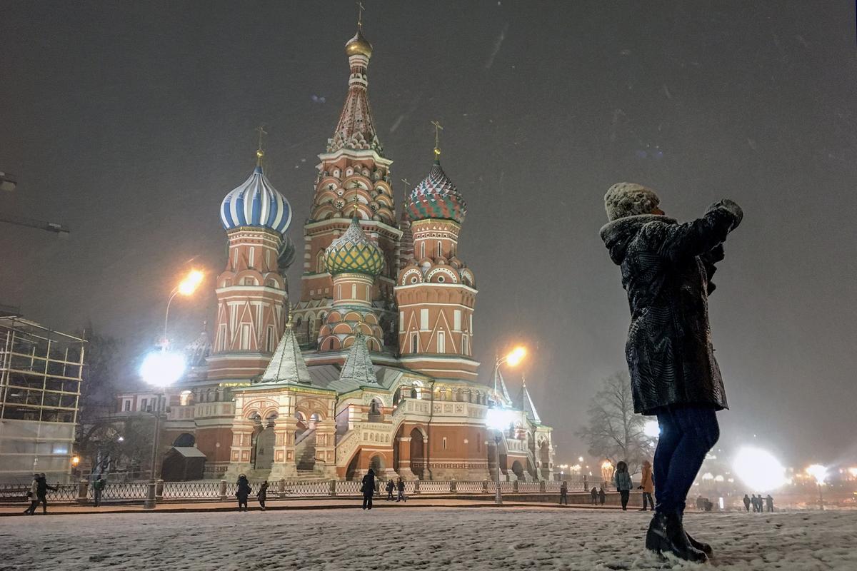 Red Square in Moscow, Russia. (NATALIA KOLESNIKOVA/AFP via Getty Images)