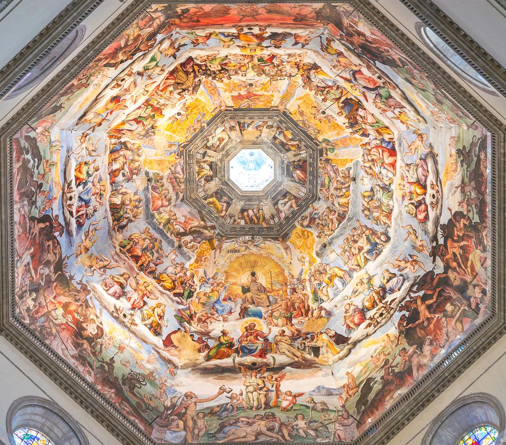 "The Last Judgment" was designed by Giorgio Vasari but painted mostly by his student Frederico Zuccari. (Thoom/Shutterstock)
