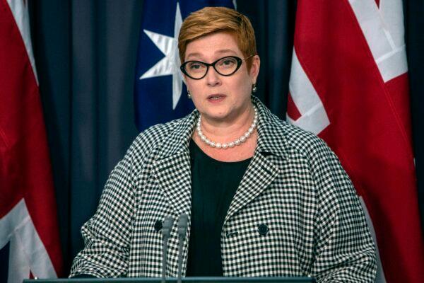 Australian Foreign Minister Marise Payne. (Andrew Taylor/AFP via Getty Images)