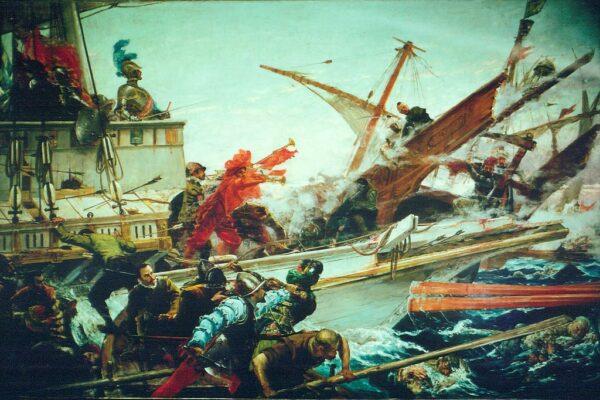 "The Battle of Lepanto" by Juan Luna, circa 1880s. (Public domain)