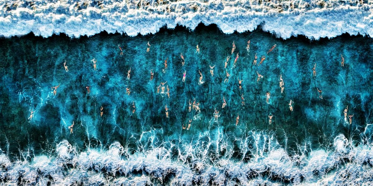 "On the Sea." (Courtesy of Roberto Corinaldesi/Siena Drone Photo Awards 2020)