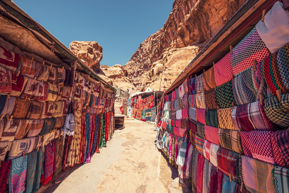 Souvenirs with Bedouin decorations are sold at a market along the way. (Lana Kray/Shutterstock)