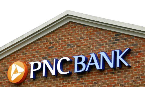 The logo above a PNC Bank is shown in Charlotte, N.C., on April 18, 2012. (Chris Keane/Reuters)