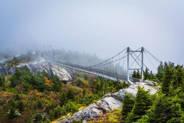 The Mile High Swinging Bridge at Grandfather Mountain. (Jon Bilous/Shutterstock)
