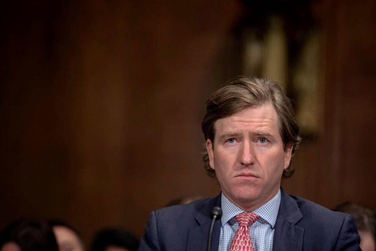 Christopher Krebs, director of Cybersecurity and Infrastructure Security Agency at the Department of Homeland Security, testifies to Congress in Washington on May 14, 2019. (Tasos Katopodis/Getty Images)