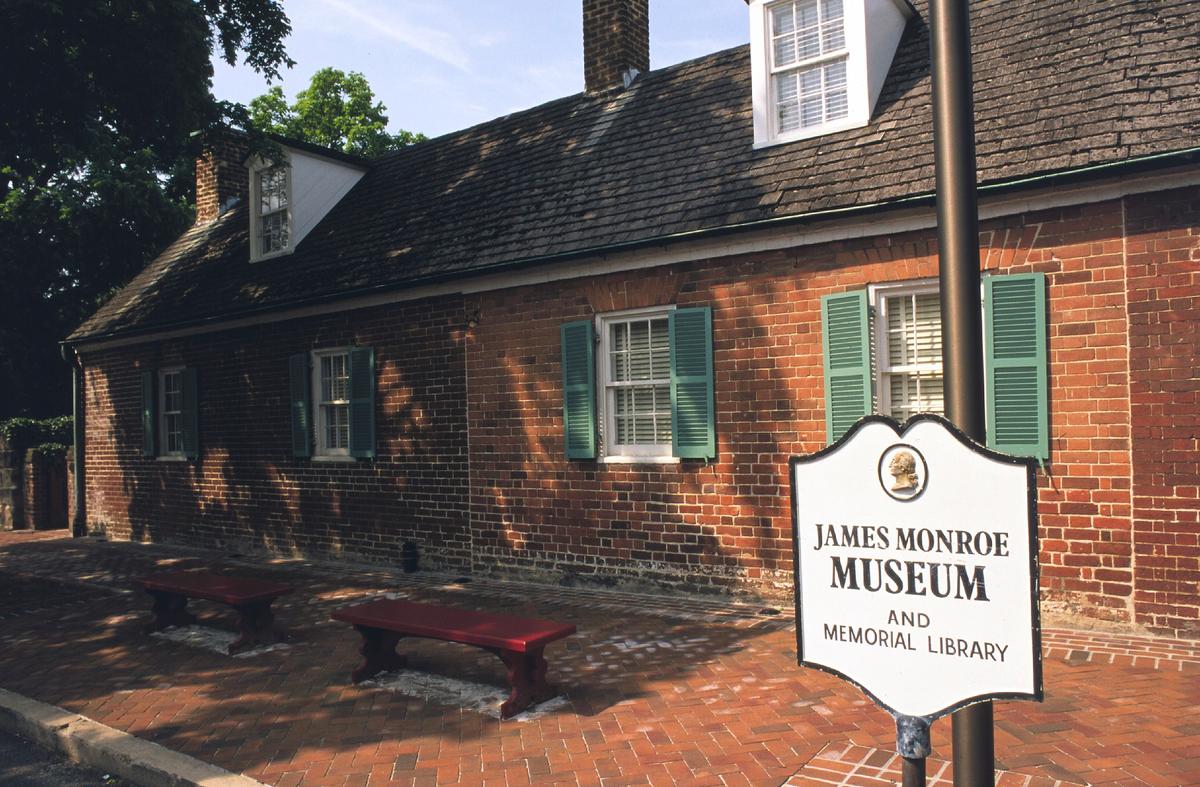 The James Monroe Museum and Memorial Library. (Courtesy of City of Fredericksburg Tourism)