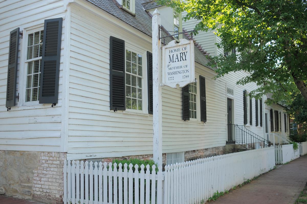 Mary Washington’s House, which Washington purchased for his mother. (Courtesy of City of Fredericksburg Tourism)