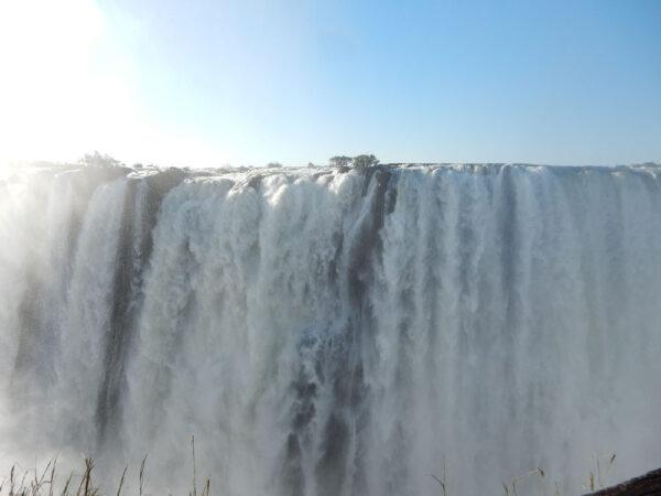 Accessing Victoria Falls from Livingstone, Zambia, enables travelers to have a full-on view. (Courtesy of Candyce H. Stapen)