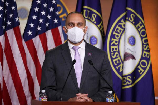 Chairman of the Democratic Caucus Rep. Hakeem Jeffries (D-NY) speaks at a press conference in Washington on January 04, 2021. (Tasos Katopodis/Getty Images)