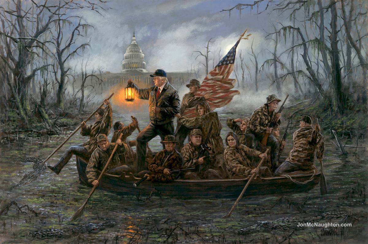 "Crossing the Swamp." (Courtesy of Jon McNaughton)