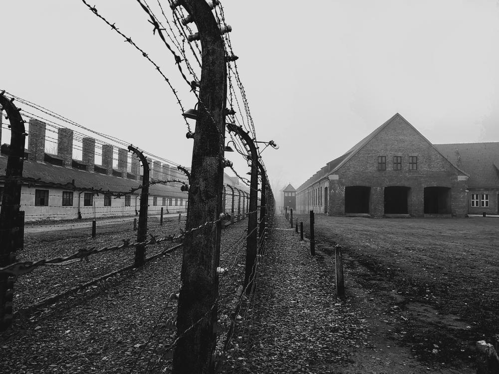 An electric fence at Auschwitz. (Erhan191/Shutterstock)