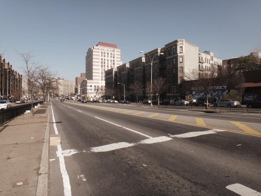 A view on Grand Concourse in Bronx, NY, in November 2014. (quiggyt4/Shutterstock)