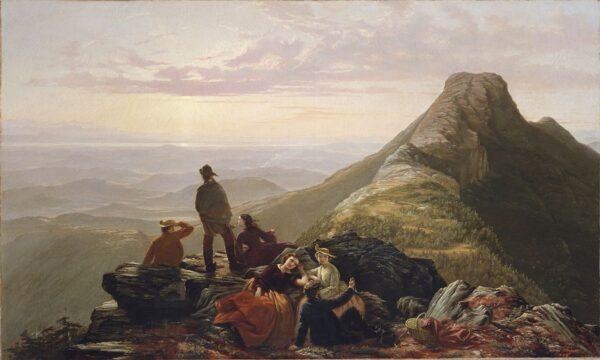 "The Belated Party on Mansfield Mountain" (1858) by Jerome Thompson. (Public Domain)