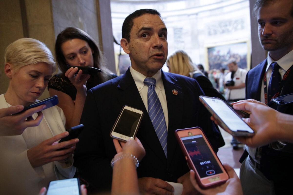 Rep. Henry Cuellar (D-Texas) speaks to reporters in Washington on June 27, 2019. (Alex Wong/Getty Images)