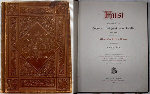 An 1876 edition of Johann Wolfgang von Goethe’s “Faust,” decorated by Rudolf Seitz. Published by Stroefer & Kirchner, from the Tamoikin Art Fund. (Earthsphere/CC BY-SA 4.0)