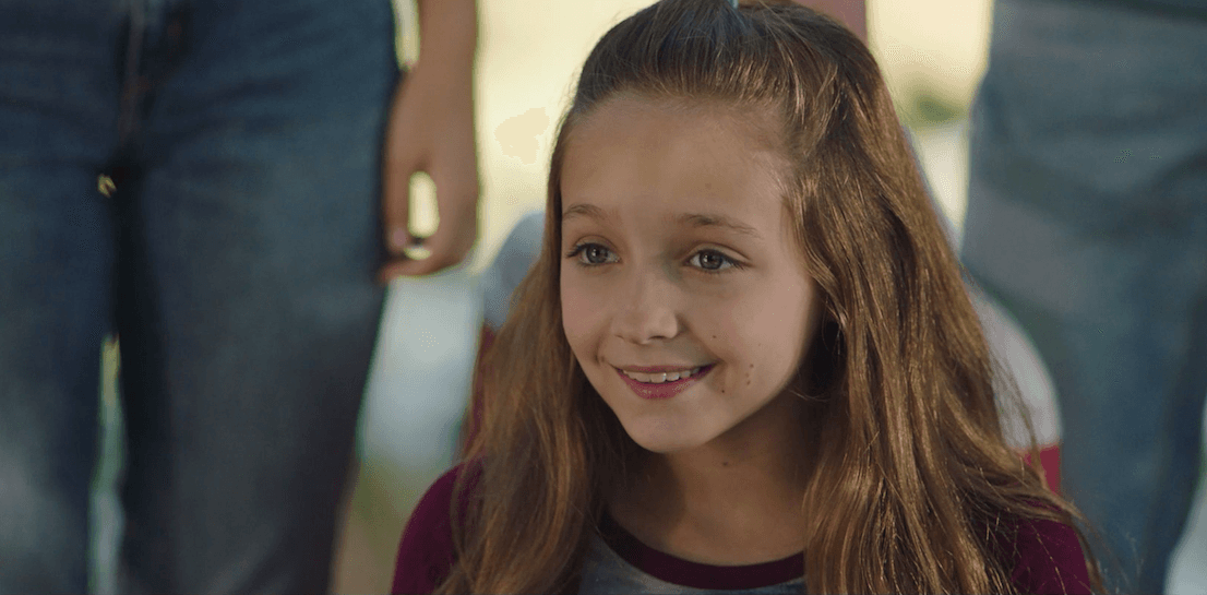 Sara Hopkins (Austyn Johnson) has a deep and abiding faith in God, in "The Girl Who Believes in Miracles." (Gerson Productions)