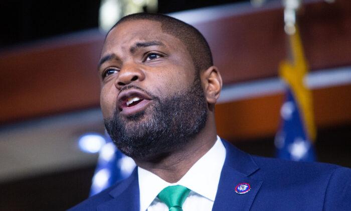 Rep. Byron Donalds (R-Fla.) speaks in Washington in an undated photo. (Allison Shelley/Getty Images)