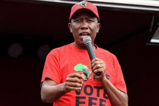 EFF leader Julius Malema denies that the song is inciting violence against South Africa's white farming community. (EFF)