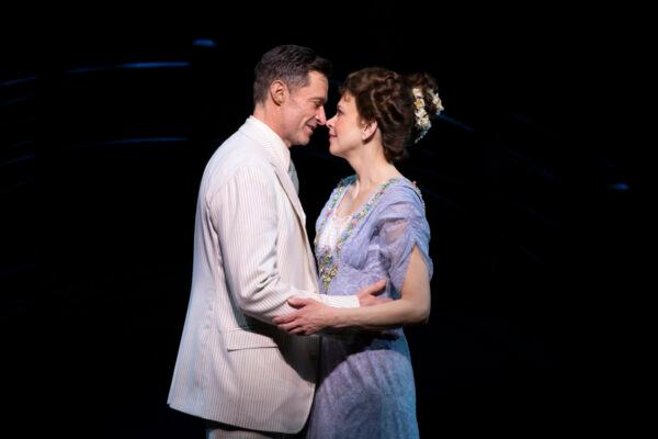 Hugh Jackson as Professor Harold Hill and Sutton Foster as Marian Paroo in "The Music Man," now playing on Broadway. (Joan Marcus)