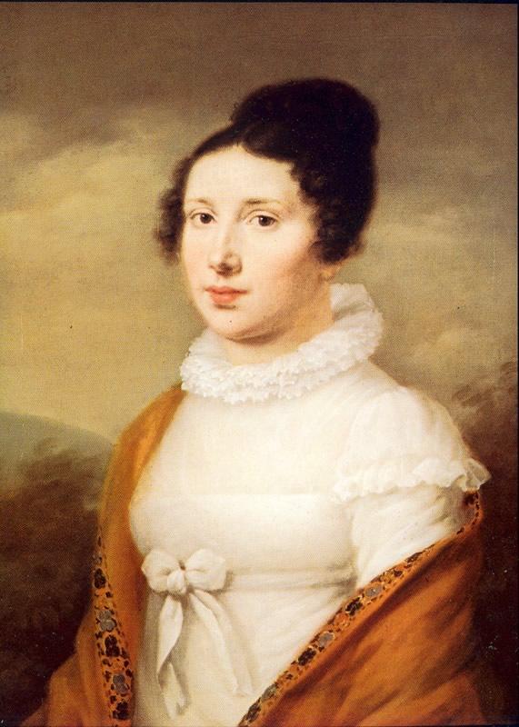 Portrait of Elisabeth Röckel by Joseph Willibrord Mähler. (Public Domain)
