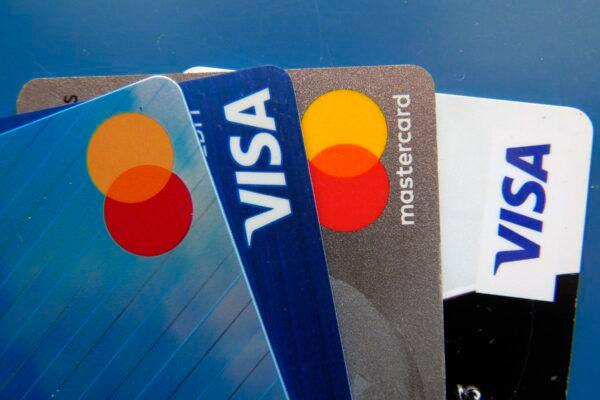 Credit cards as seen in Orlando, Fla. on July 1, 2021. (John Raoux/AP Photo)