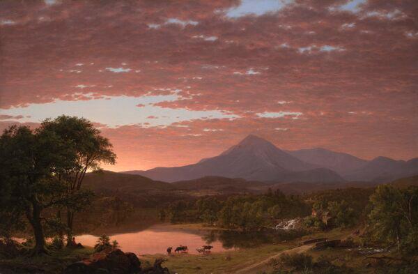 “Mt. Ktaadn” by Frederic Edwin Church, 1853. Oil on canvas. Yale University Art Gallery. (Courtesy of Yale University, New Haven, Conn.)