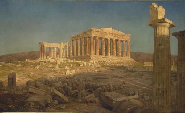 “The Parthenon” by Frederic Edwin Church, 1871. Oil on canvas. Metropolitan Museum of Art. (Public Domain)